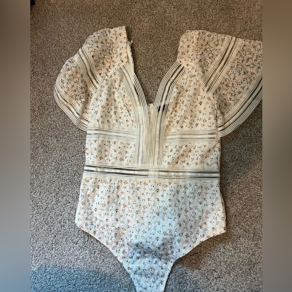Floral Bodysuit Size Small